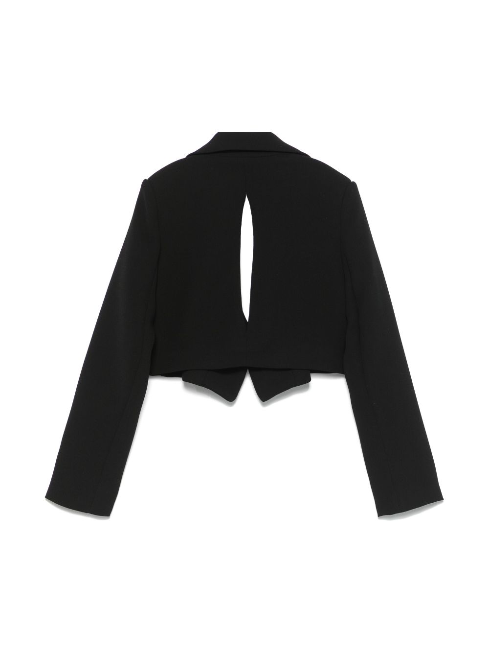 Blazer per bambina Monnalisa nero con cut - out - Rubino Kids