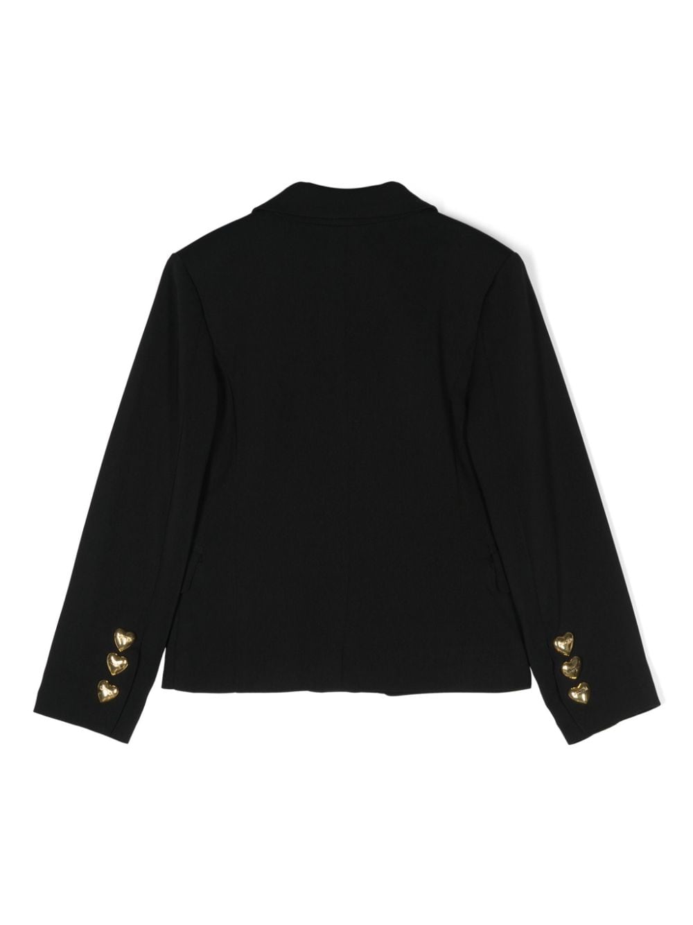 Blazer per bambina Moschino Kids nero modello monopetto - Rubino Kids