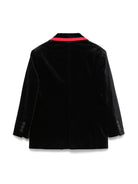 Blazer per bambina Stella McCartney Kids nero con finiture a contrasto - Rubino Kids