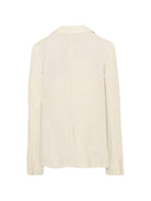 Blazer per bambino Dolce & Gabbana Kids beige con revers a lancia - Rubino Kids