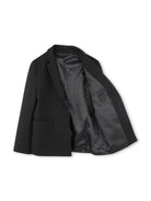 Blazer per bambino Givenchy Kids nero monopetto con chiusura frontale con abbottonatura - Rubino Kids