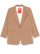 Blazer per donna Merci camel con chiusura frontale monopetto - Rubino Kids