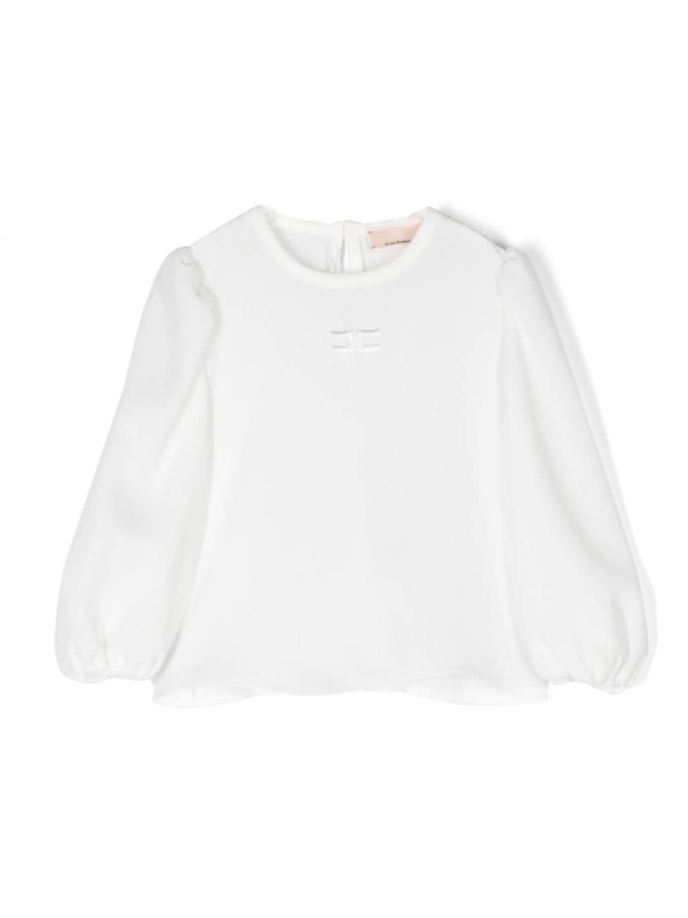 Blusa con ricamo logo - Rubino Kids