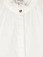 Blusa con ruches per bambina Scotch & Soda bianco con colletto arricciato - Rubino Kids