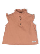 Blusa in cotone con volant - Rubino Kids