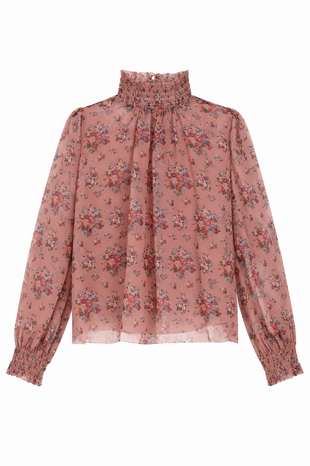 Blusa per bambina Dolce & Gabbana Kids rosa con stampa a fiori - Rubino Kids