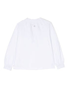 Blusa per bambina Douuod Kids bianco con ruches - Rubino Kids