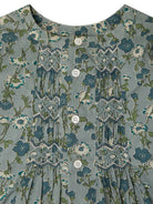 Blusa per neonata Bonpoint Blissi verde con motivo a fiori - Rubino Kids