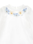 Blusa per neonata Monnalisa bianca con stampa a fiori - Rubino Kids