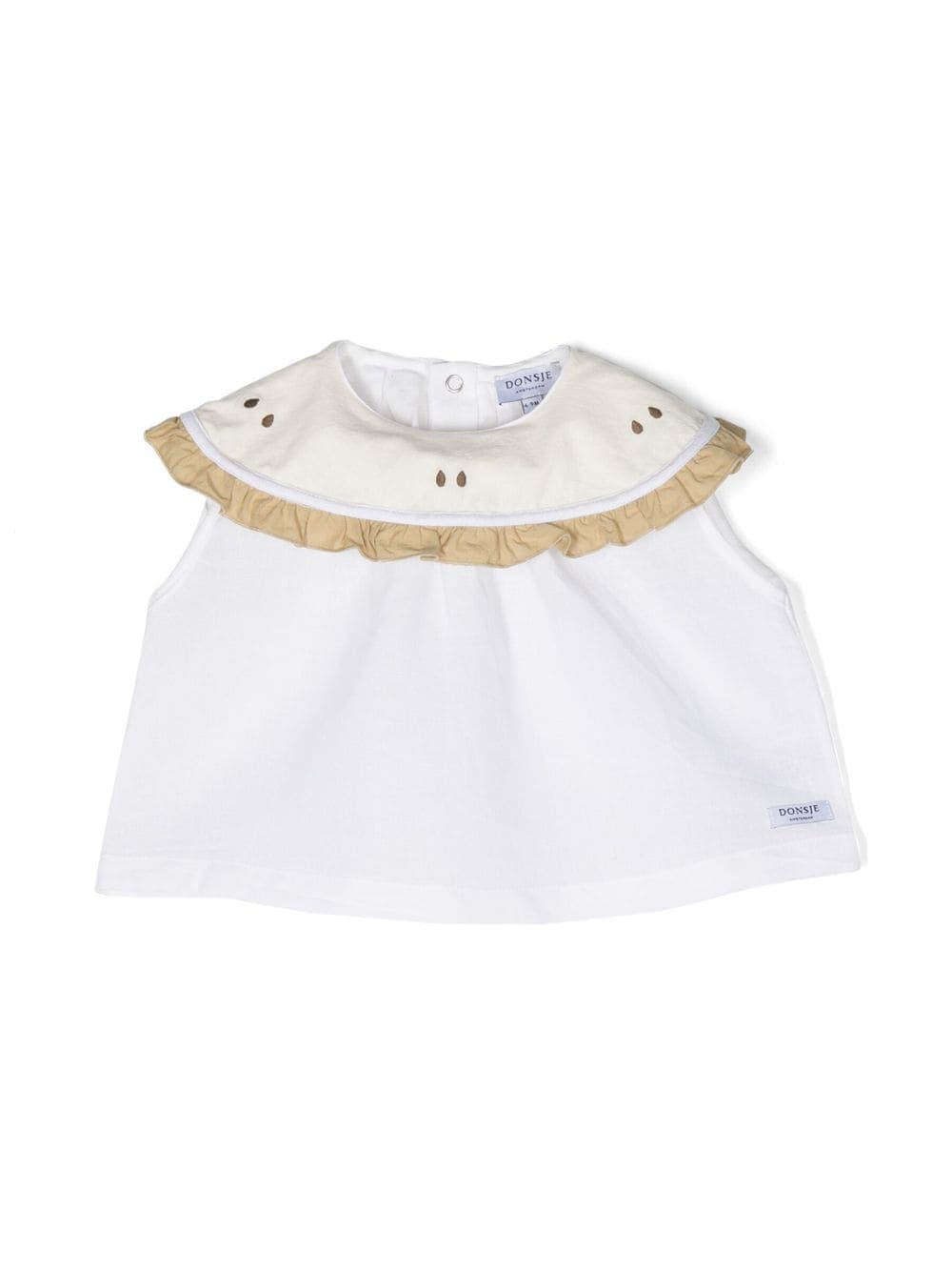 Blusa senza maniche con volant - Rubino Kids