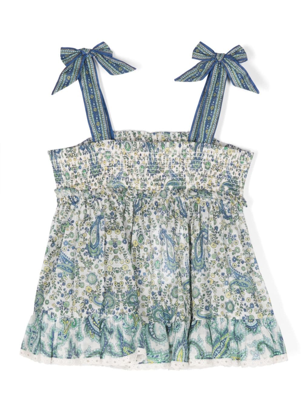 Blusa svasata in cotone floreale - Rubino Kids