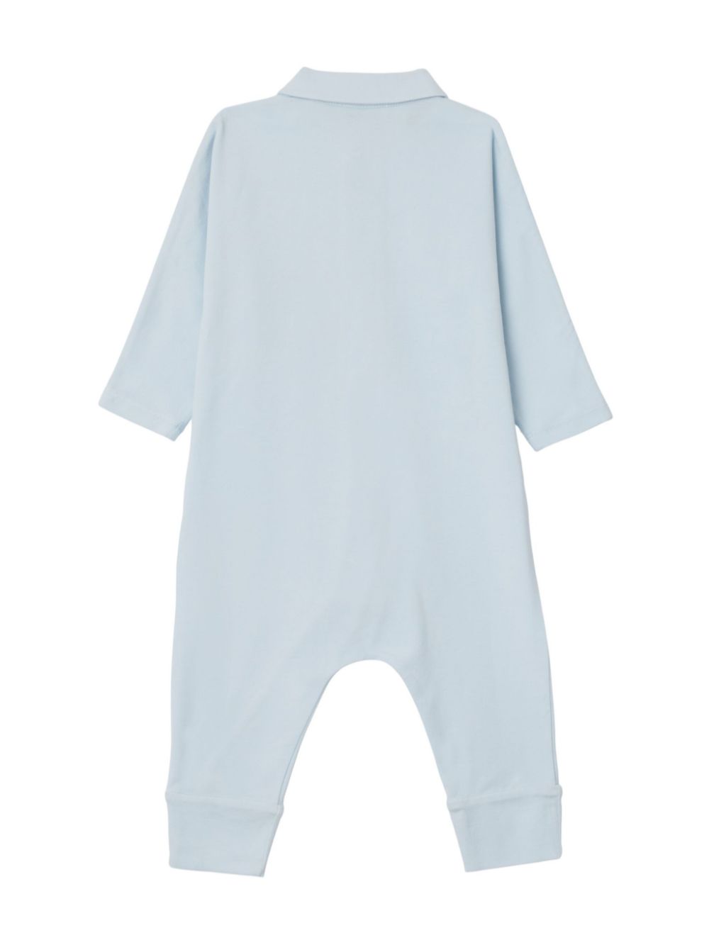 Body con stampa Heck - Piping (set di tre) per neonato Burberry Kids azzurro con colletto alla Peter Pan - Rubino Kids