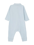 Body con stampa Heck - Piping (set di tre) per neonato Burberry Kids azzurro con colletto alla Peter Pan - Rubino Kids