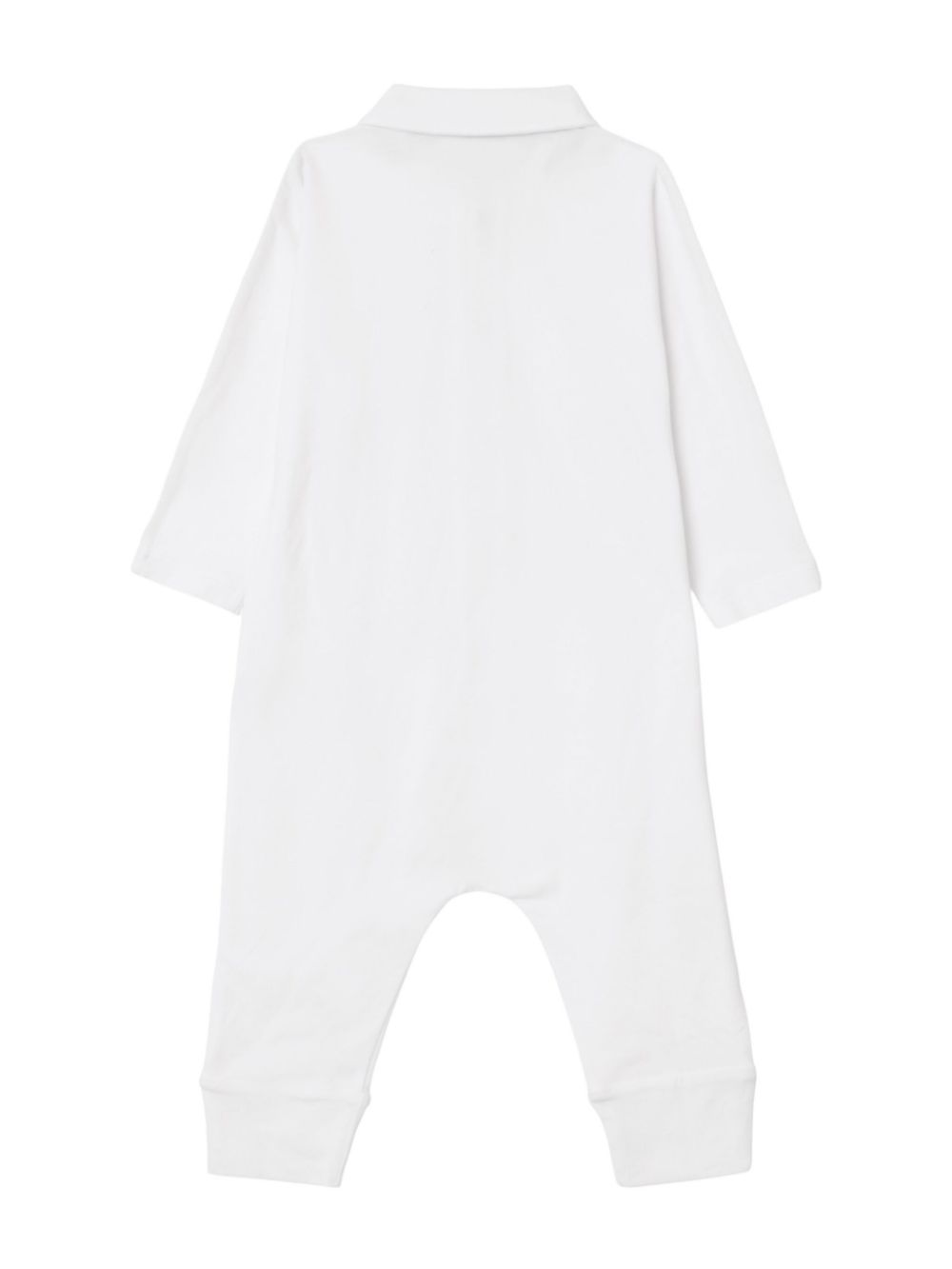 Body con stampa Heck - Piping (set di tre) per neonato Burberry Kids bianco con colletto alla Peter Pan - Rubino Kids