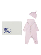 Body con stampa Heck - Piping (set di tre) per neonato Burberry Kids rosa - Rubino Kids