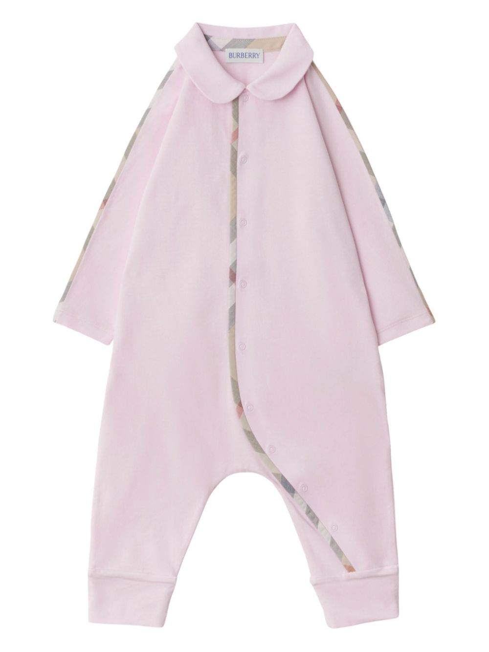 Body con stampa Heck - Piping (set di tre) per neonato Burberry Kids rosa - Rubino Kids