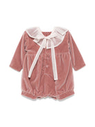 Body in cotone per neonata JESURUM BABY rosa con colletto a balze - Rubino Kids