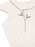 Body per neonata Donsje Madie beige con motivo con ricamo - Rubino Kids