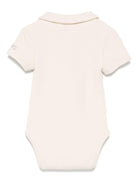 Body per neonata Donsje Moli beige con colletto stile polo - Rubino Kids