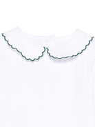 Body per neonata Mariella Ferrari bianco con colletto smerlato - Rubino Kids