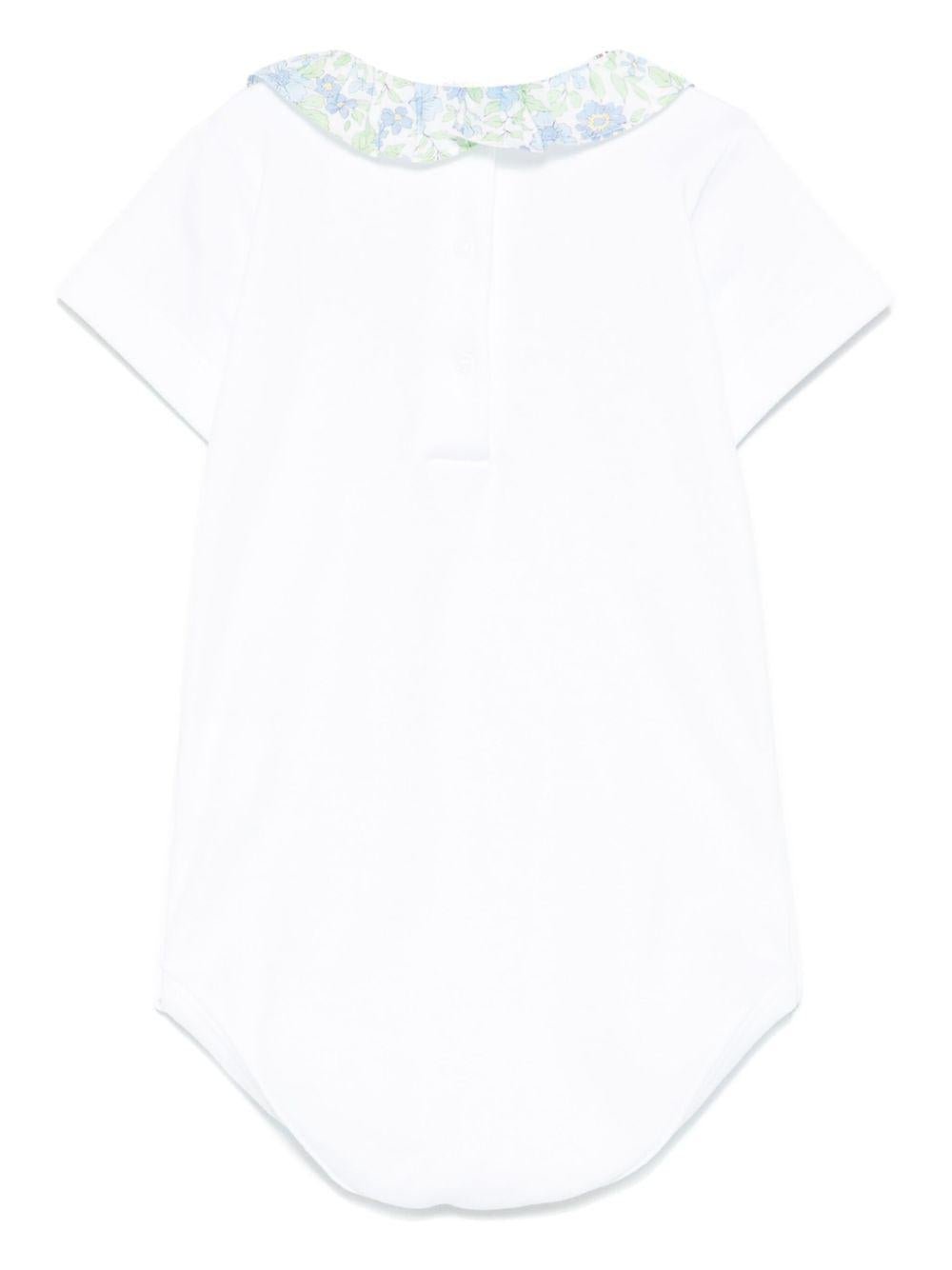 Body per neonata Mariella Ferrari bianco con ruches - Rubino Kids