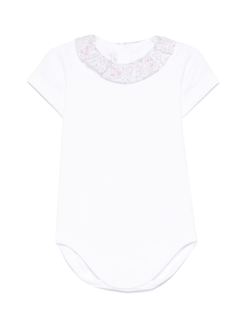 Body per neonata Mariella Ferrari bianco con ruches - Rubino Kids
