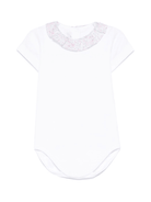 Body per neonata Mariella Ferrari bianco con ruches - Rubino Kids