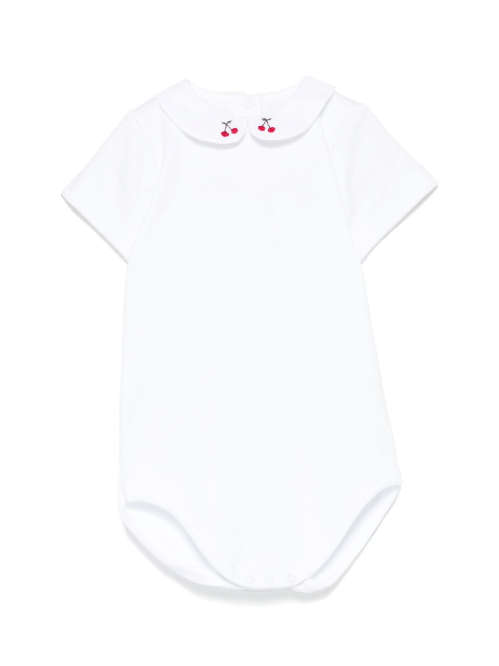 Body per neonata Mariella Ferrari bianco con stampa ciliegie - Rubino Kids