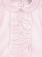 Body per neonata Monnalisa rosa con dettaglio ruches - Rubino Kids