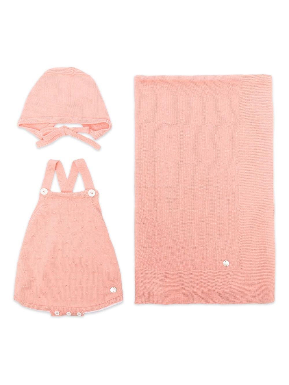 Body per neonata Paz Rodriguez rosa in maglia - Rubino Kids