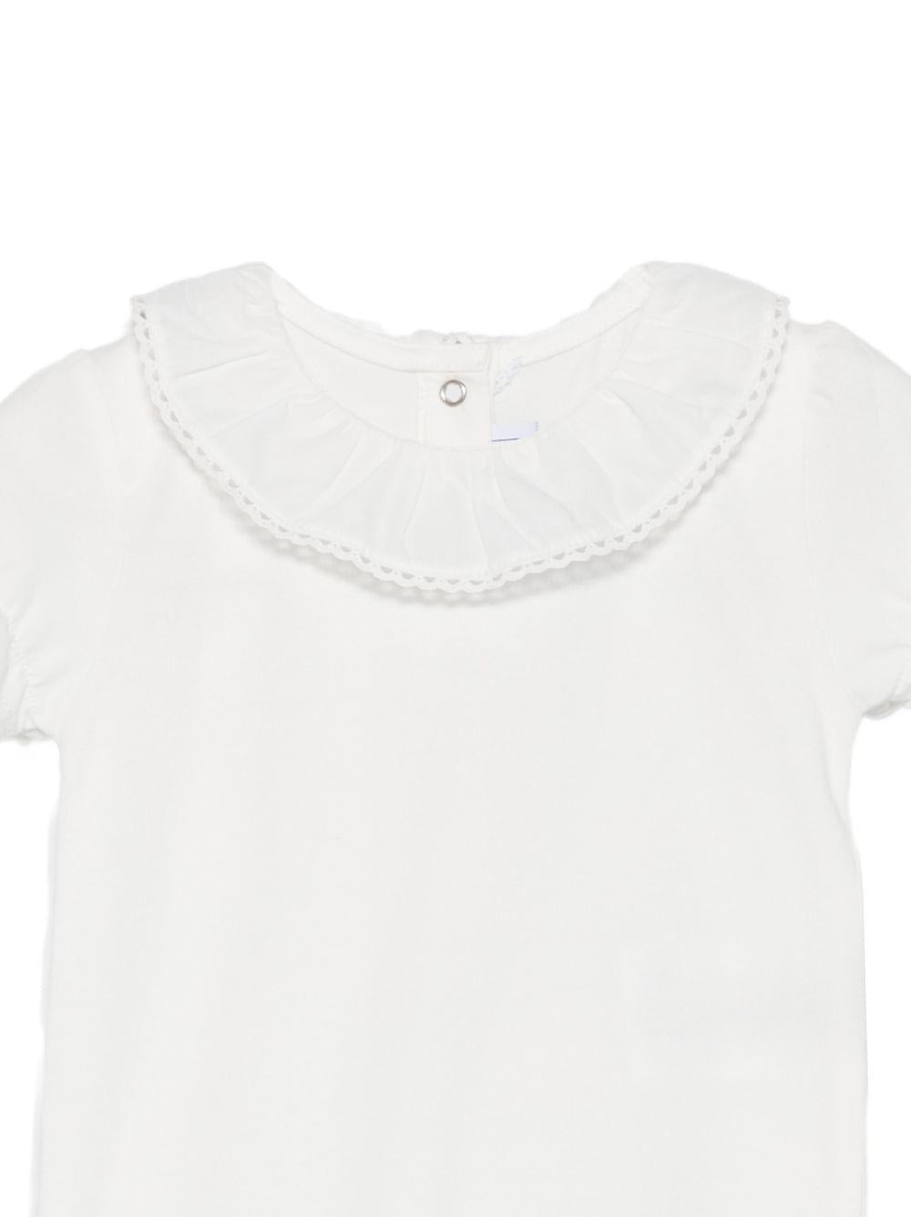 Body per neonata Tartine & Chocolat bianco con colletto arricciato - Rubino Kids