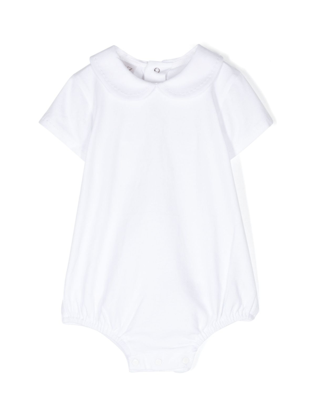 Body per neonati Paz Rodriguez Esencial bianco con trama jersey - Rubino Kids