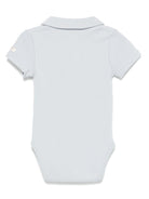 Body per neonato Donsje Moli azzurro con colletto stile polo - Rubino Kids