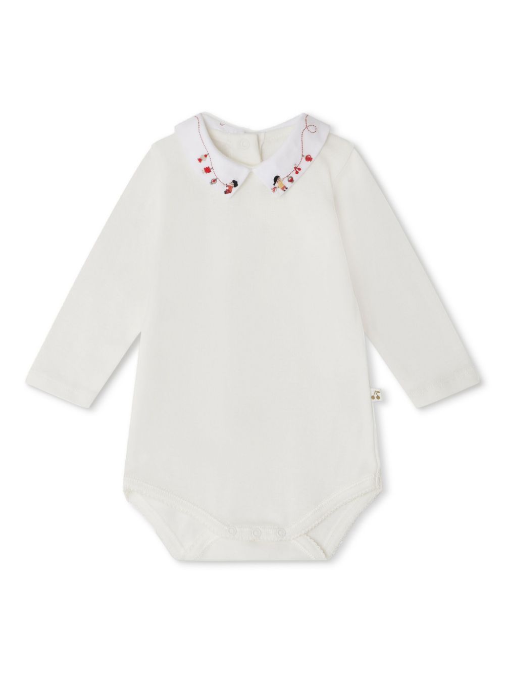 Body Septembre per neonata Bonpoint bianco con maniche lunghe - Rubino Kids