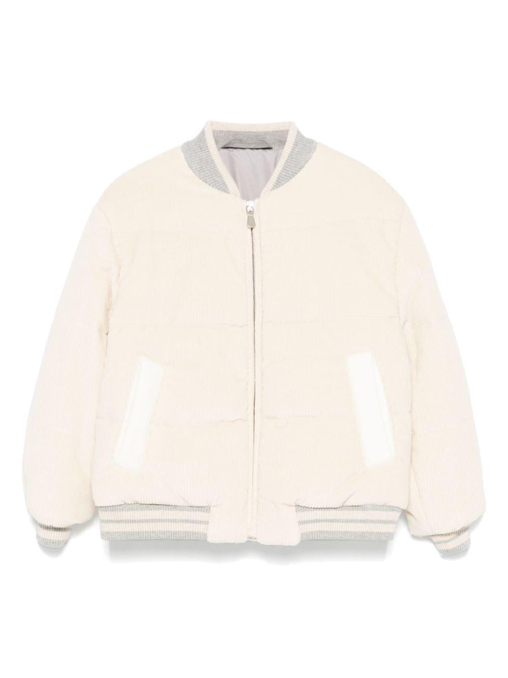 Bomber a coste per bambino Eleventy Kids beige con velluto a coste - Rubino Kids