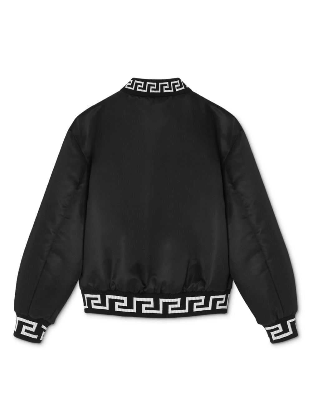 Bomber Medusa per bambino Versace Kids nero con colletto basso a coste - Rubino Kids