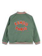 Bomber per bambino Kenzo Kids verde con applicazione - Rubino Kids