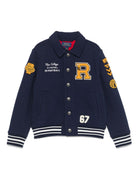 Bomber per bambino Ralph Lauren Kids blu Letterman - Rubino Kids