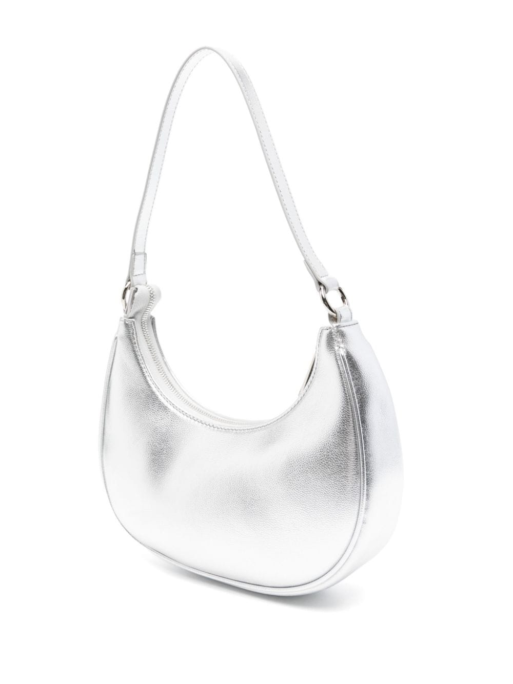 Borsa a spalla con effetto metallizzato per bambina MSGM Kids argento con effetto lamé - Rubino Kids