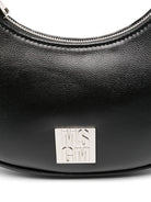 Borsa a spalla con effetto metallizzato per bambina MSGM Kids nero con effetto lamé - Rubino Kids