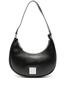 Borsa a spalla con effetto metallizzato per bambina MSGM Kids nero con effetto lamé - Rubino Kids