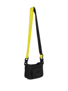 Borsa a spalla per bambina Dkny Kids nera con stampa logo - Rubino Kids