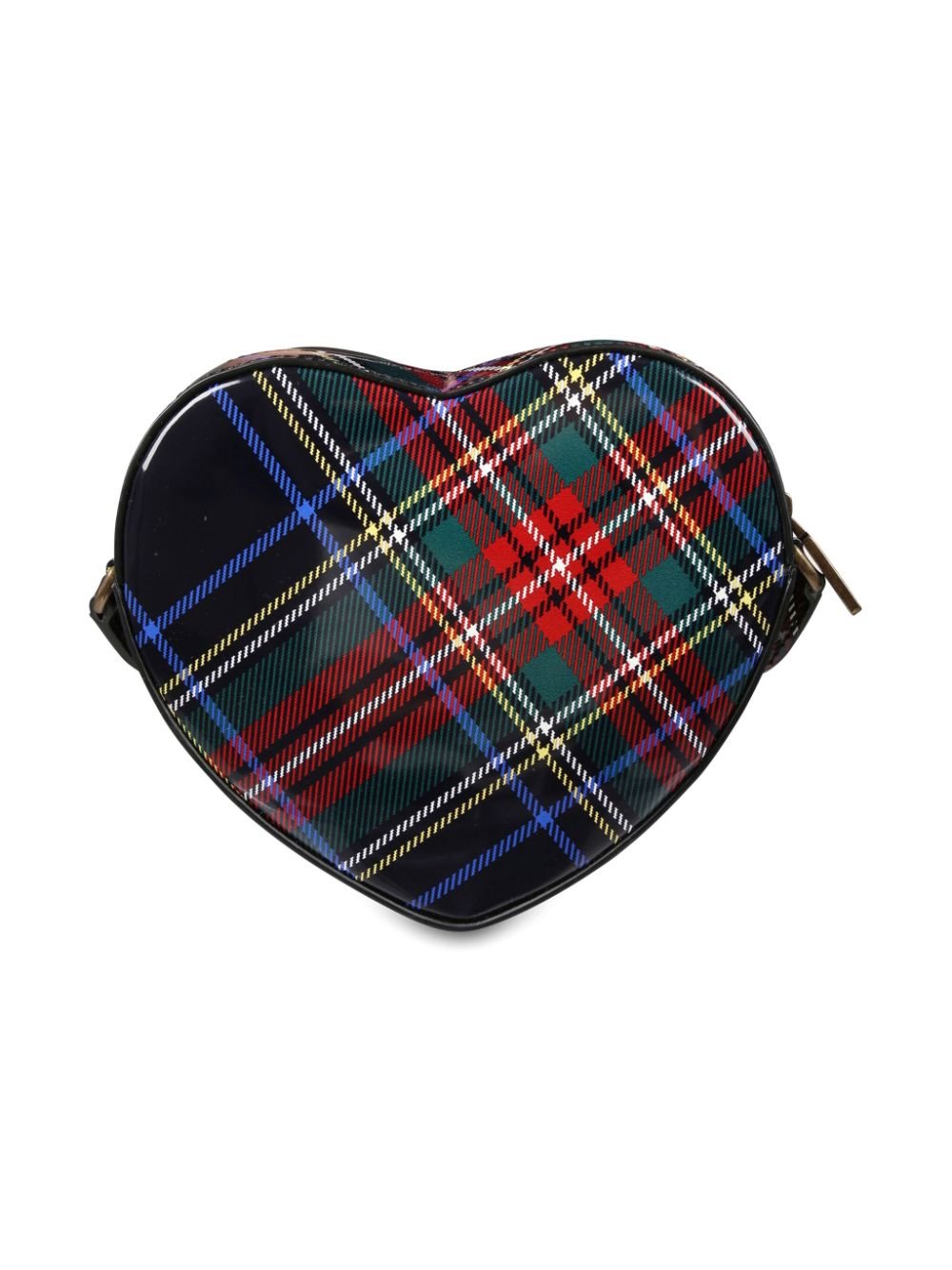 Borsa a spalla per bambina Dolce & Gabbana Kids con motivo a quadri tartan - Rubino Kids