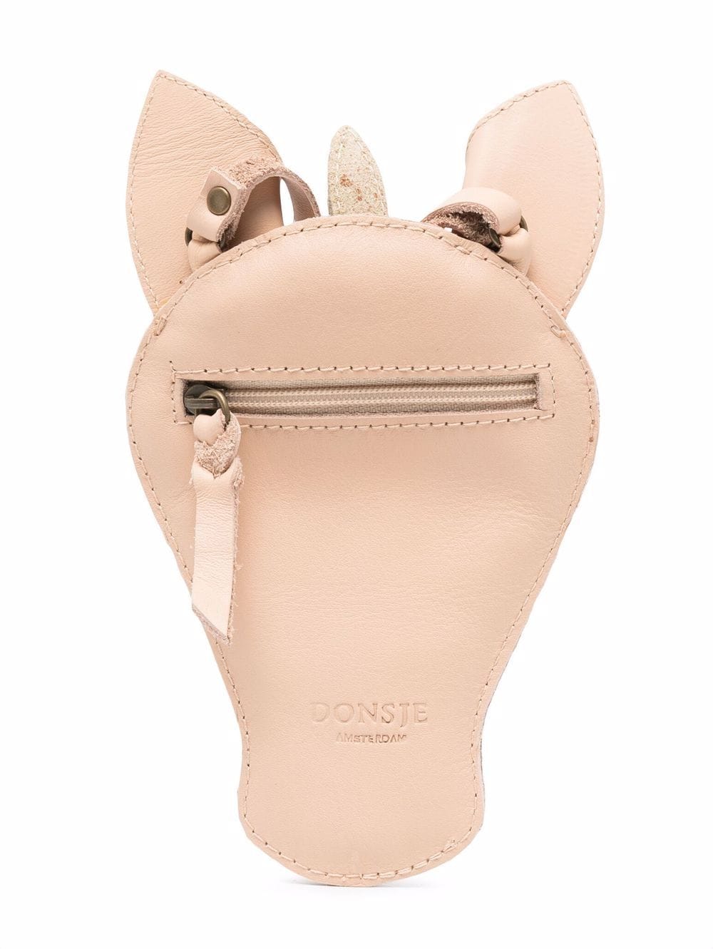 Borsa a spalla per bambina Donsje Britta Special beige con orecchie - Rubino Kids