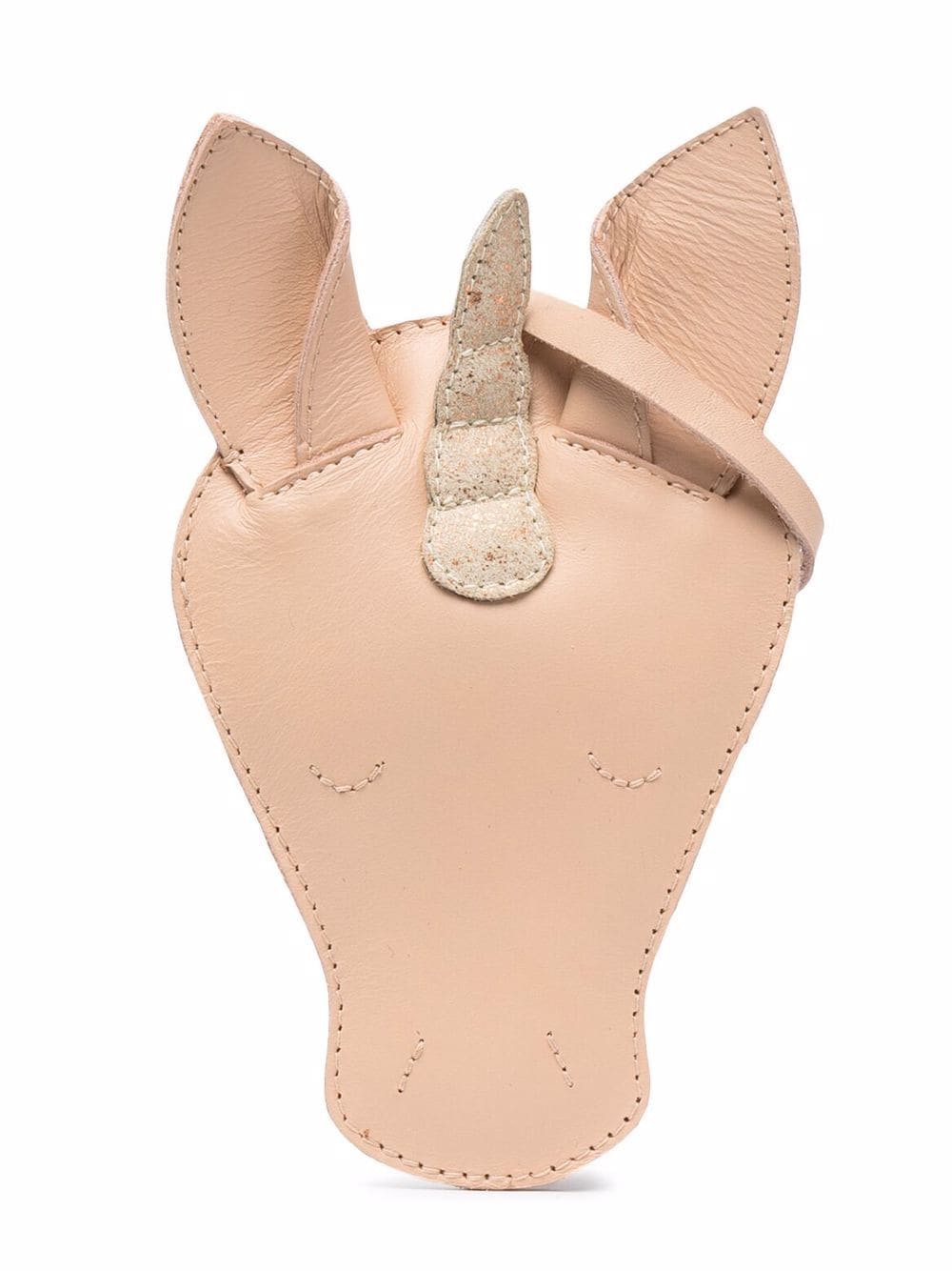 Borsa a spalla per bambina Donsje Britta Special beige con orecchie - Rubino Kids