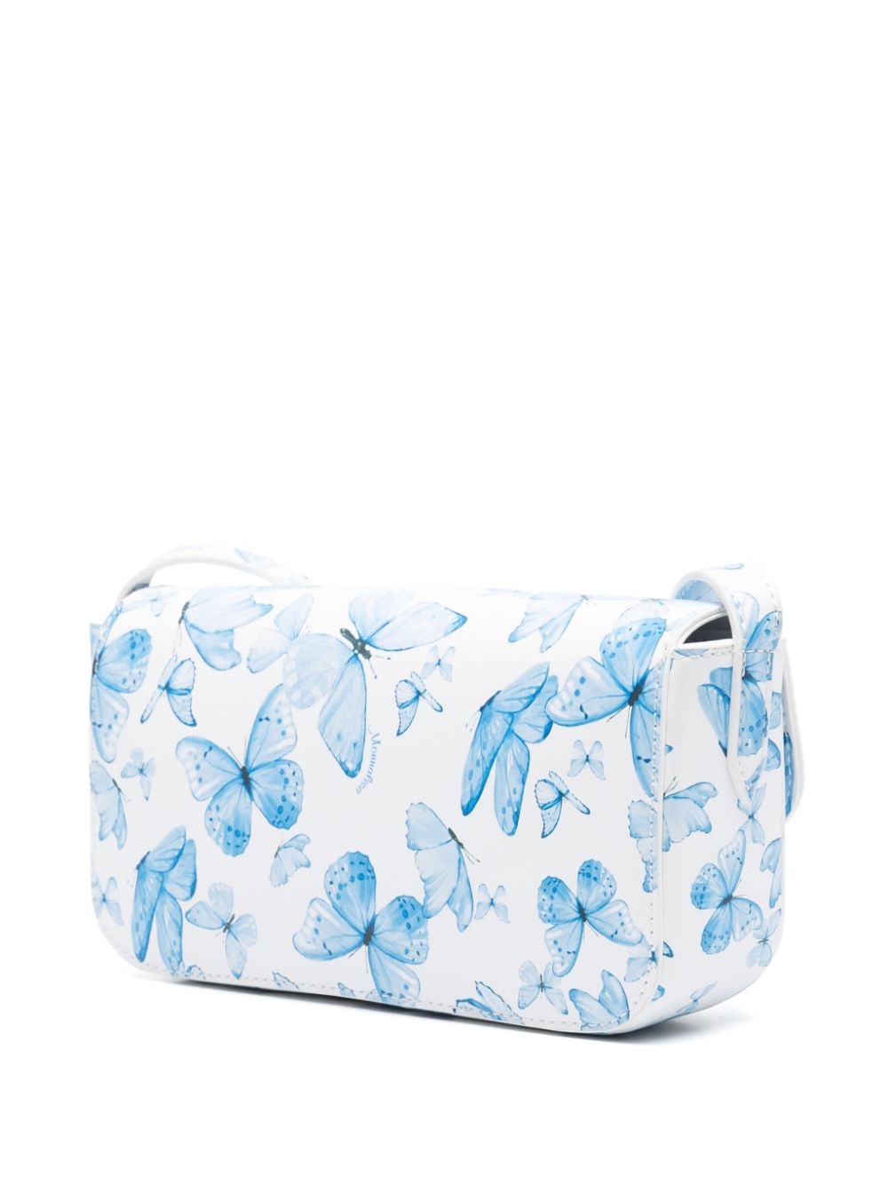 Borsa a spalla per bambina Monnalisa bianco con stampa Butterfly - Rubino Kids