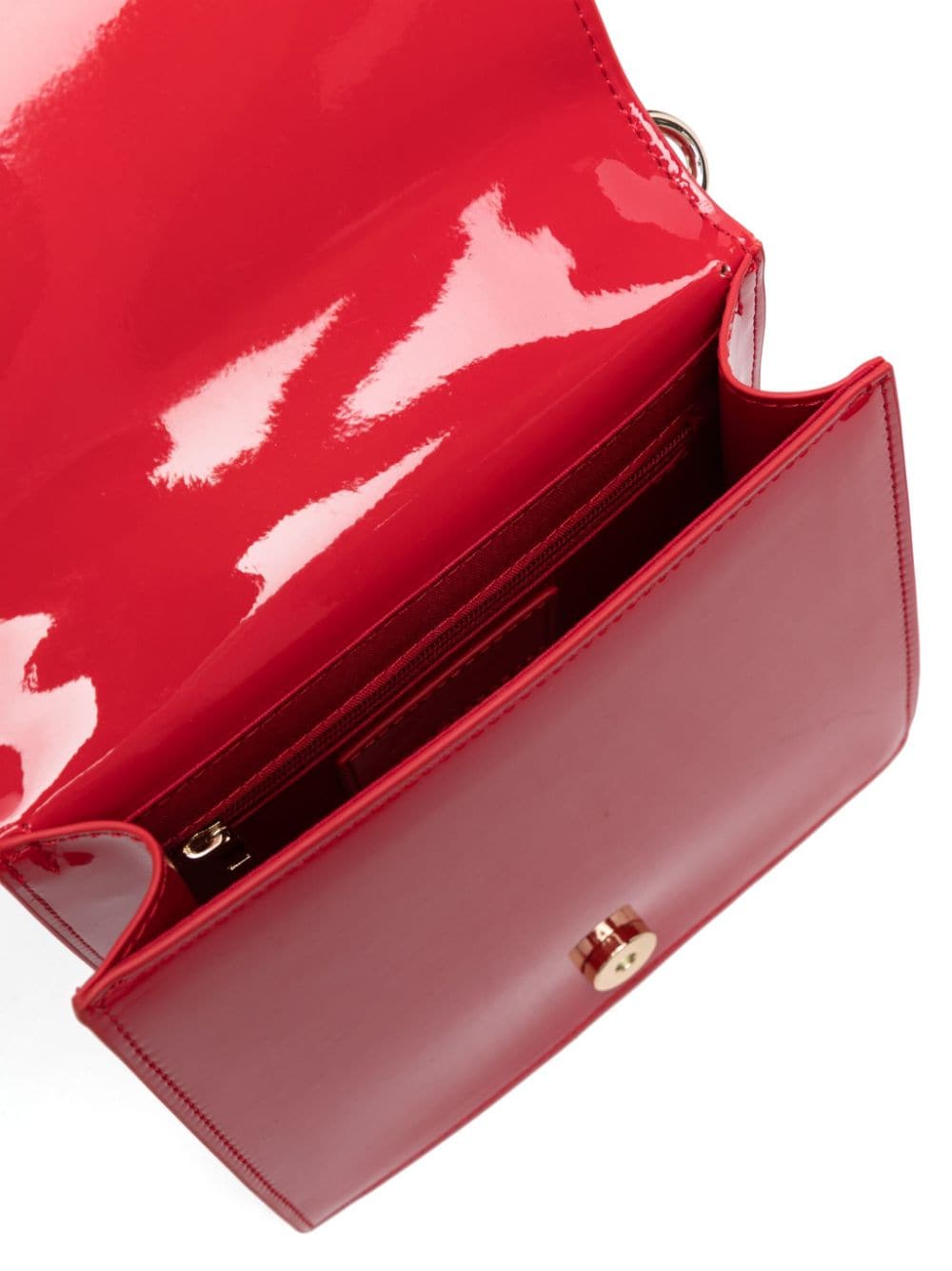 Borsa a tracolla con toppa a cuore per bambina MSGM Kids rossa in finta pelle - Rubino Kids