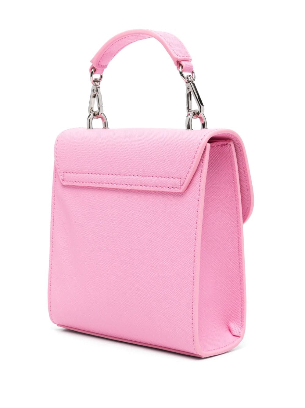 Borsa a tracolla in similpelle per bambina MSGM Kids rosa con toppa interna con logo - Rubino Kids