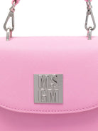 Borsa a tracolla in similpelle per bambina MSGM Kids rosa con toppa interna con logo - Rubino Kids