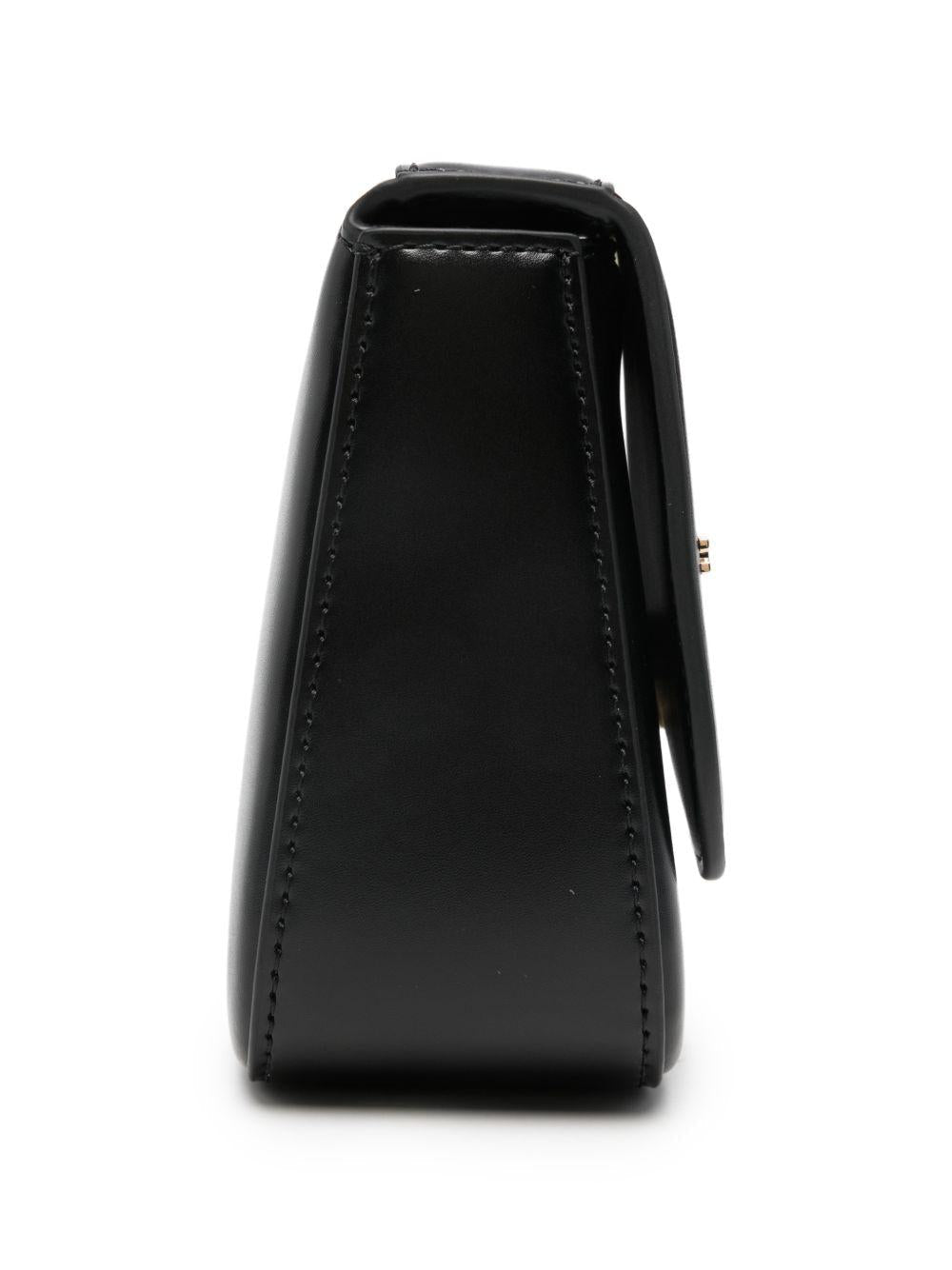 Borsa a tracolla mini per bambina Elisabetta Franchi La Mia Bambina nera con logo - Rubino Kids